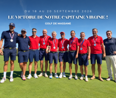 Équipe Seniors Messieurs du Golf de Massane après sa victoire en 4e Division au Golf de Fontcaude