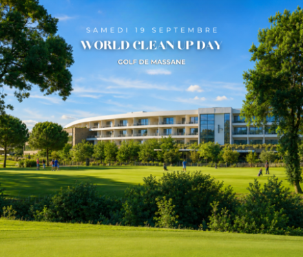 Participants au World Cleanup Day lors d'une matinée de nettoyage et de découverte de la biodiversité au Golf de Massane.